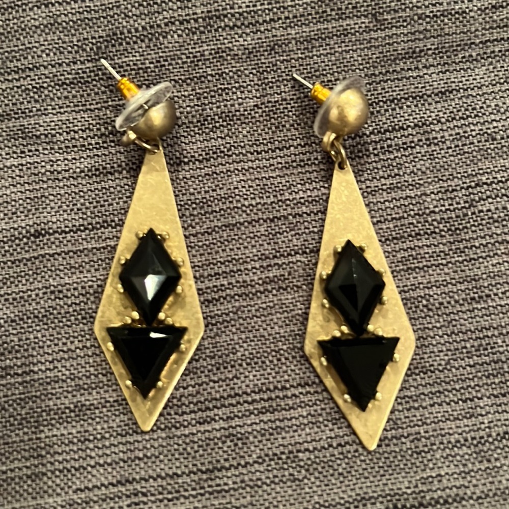 COPY - JCrew gold statement earrings